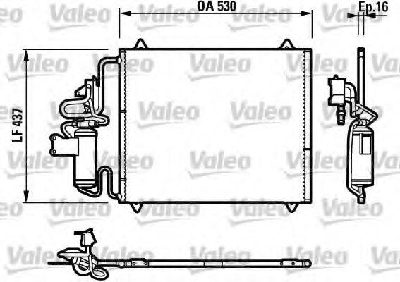 VALEO 817269 Condenser, air conditioning